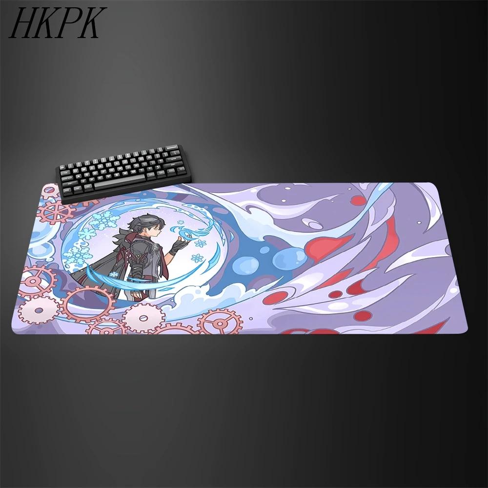 Anime Game Furina HuTao YaeMiko Raiden Keqing XXL Genshin Impact Large Mousepad Rubber Mouse Pad Keyboard Desk Nonslip Mat Xxl