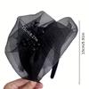 1PC Extra-Wide Hairband Hat for Gray Hair Coverage Stretchable Half-Cap Hairband for Thinning Hair