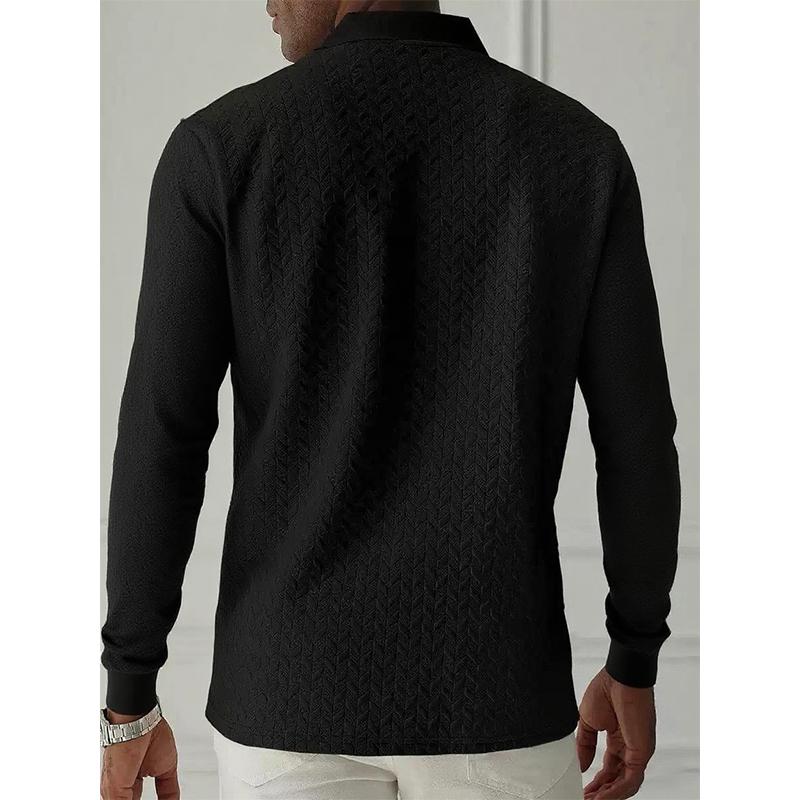 Men Long Sleeve Polo Shirt High Quality Male Clothing Office Polos T-Shirt Business Poloshirt Casual Fashion Polo T Shirt Men