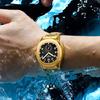 Luxury Men Watch Business Waterproof Male Clock Luminous Date Stainless Steel Square Quartz Man Watches