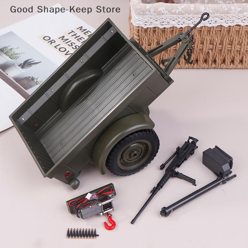 JJRC C8815 Upgrade Parts Trailer Soldier Winch Machine Gun Oil Drum Original Accessories for RC Car Upgrades