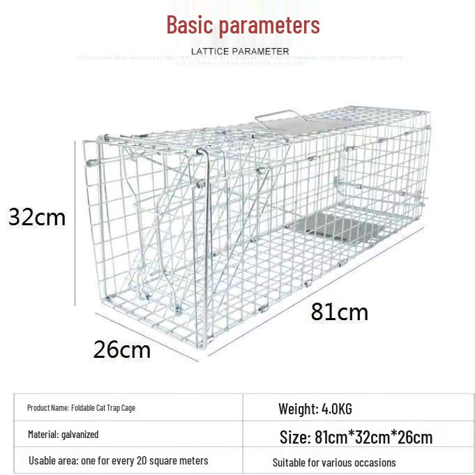 Automatic Cat Trap Cage - Humane and Stylish Rescue Solution