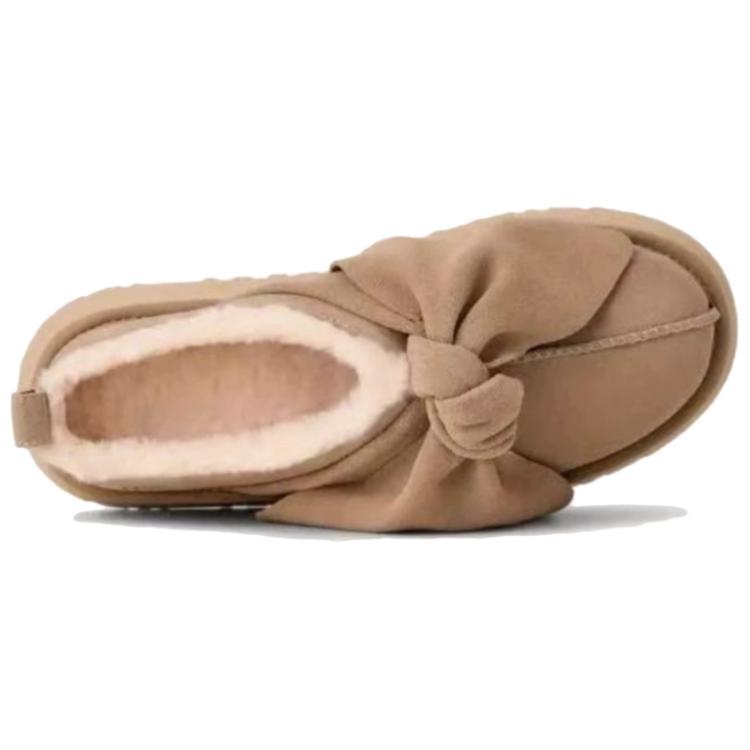 UGG Abriebfeste geschlossene Zehenhausschuhe Damen Braun 1176290-SAN