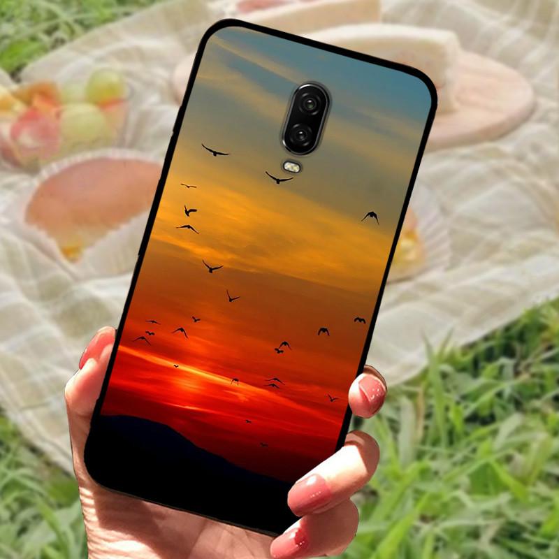 For Oneplus 6T Case Silicone Soft TPU Phone Cover For One Plus 6 6T Case Bumper For Oneplus 6 6 T Capa Mabrle Fashion Coques