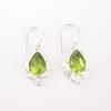 Peridot Gemstone Earrings925 Stamped Silver Handmade Jewelry Gift For Girlfriend EE-163-14