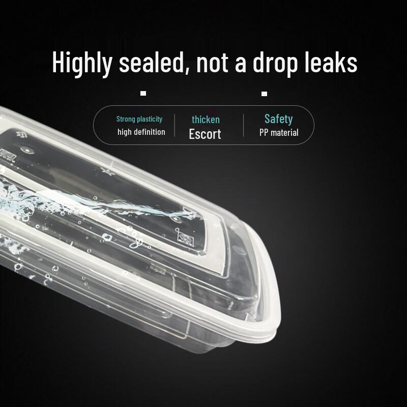1000ml Disposable Rectangular Takeout Food Container