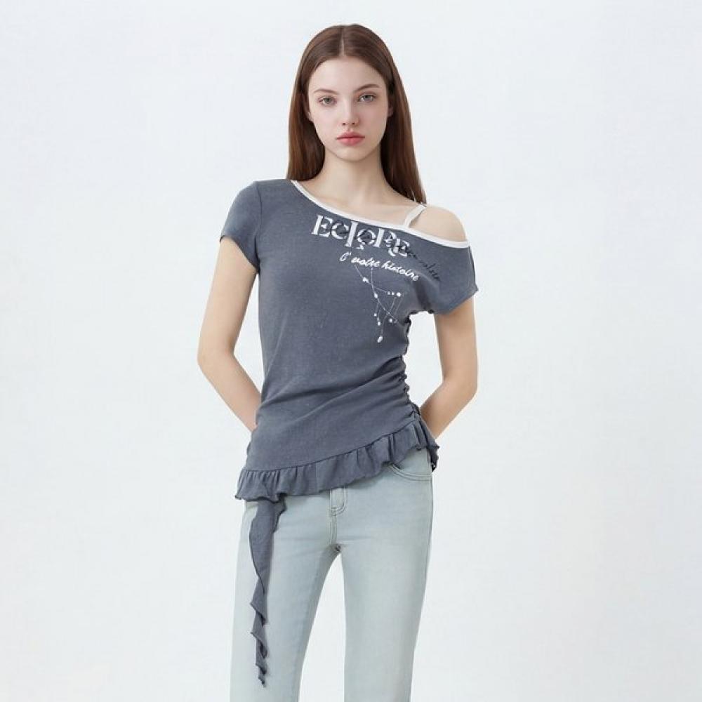 

EgoisT Draped Jersey T shirT Es2ch460 WH/55