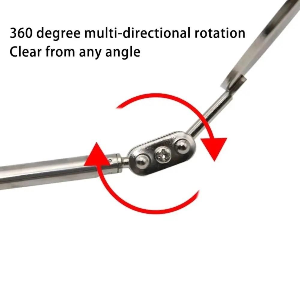 High-definition Adjustable Flexible Mirror Long Handle 360° Swivel Mirror  Mechanic Repairing