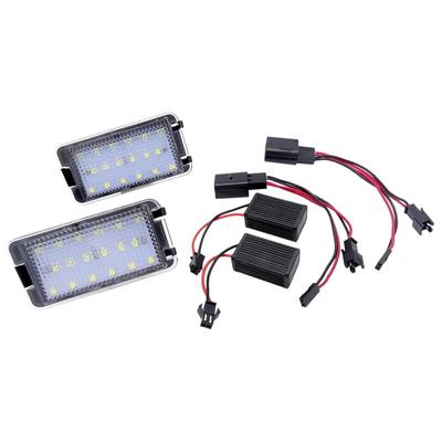 2 pezzi per Seat Ibiza 6L ab per Seat Altea CORDOBA/LEON/Toledo III 2004-2009 Numero di coda a LED Luci targa Lampade Error Free