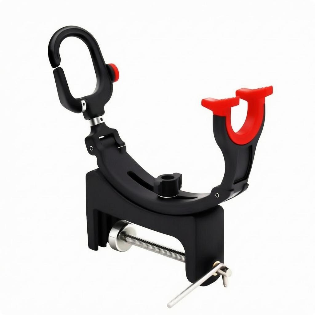 Boat Rod Holder with Clamp Degree Adjustable Positioning Hands Free for Anglers
