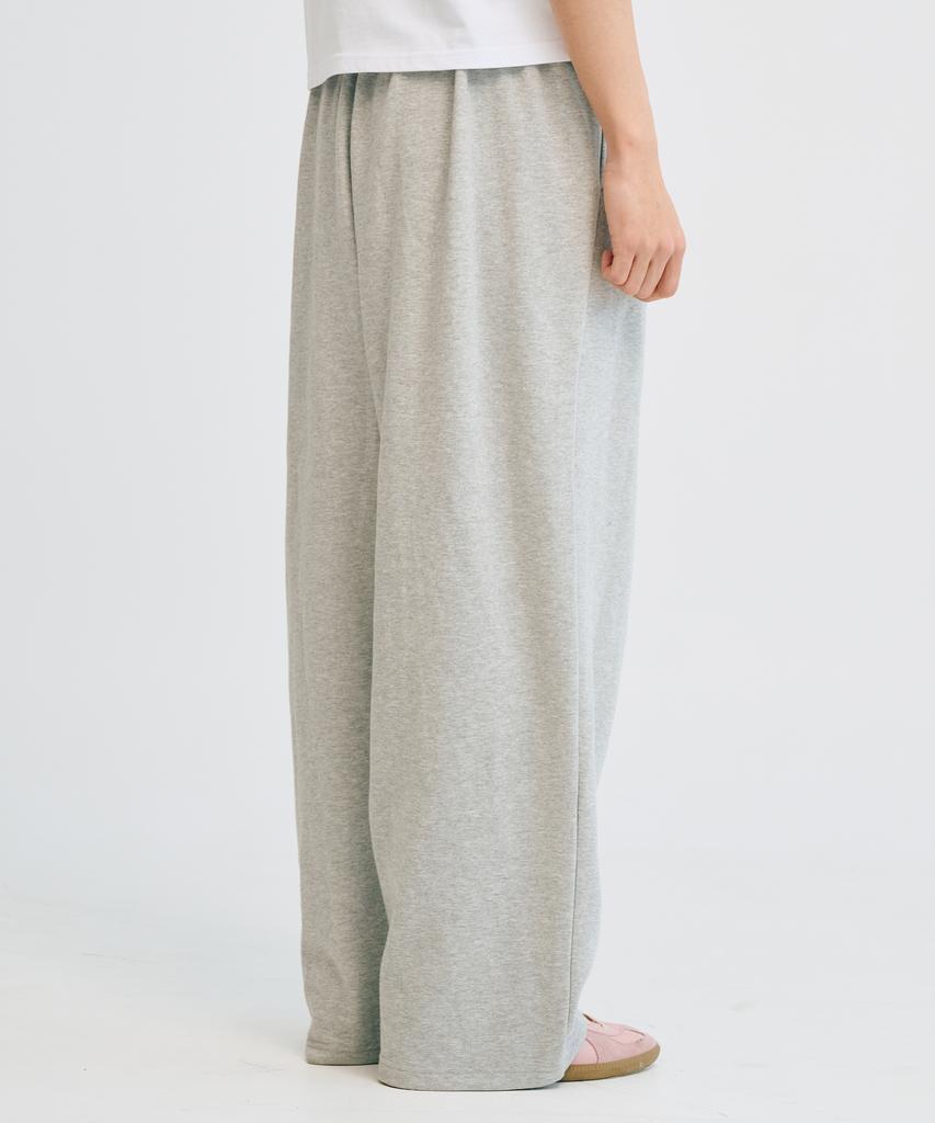 TAKEASY Essential Wide Sweatpants (Melange Grey)