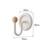 Bathroom Creative Hooks, Punch-Free, Strong Load-Bearing Adhesive, Household Bathroom Wall-Mounted Towel Hooks, Traceless