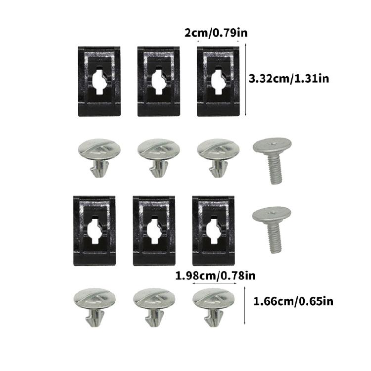 90674TY2 Lower Engine Cover Pin Screws Replacement Splash Shield Hardware Bolts Engine Cover Fastener Easy Installation