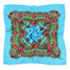 Russian Floral Printed Women's Head Wraps National Style Square Scarf Female Bandana Handkerchief Ethnic Shawl 70*70cm
