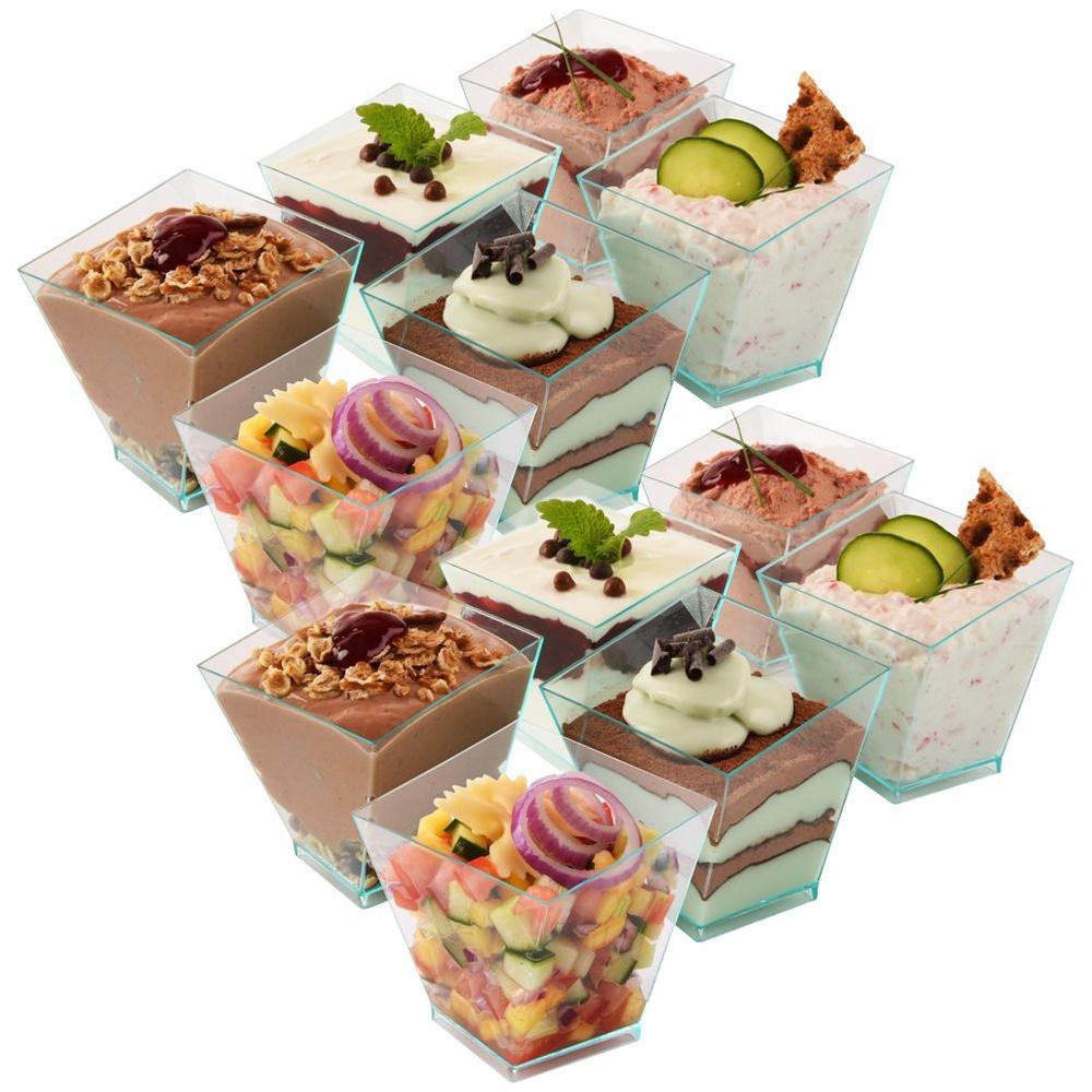 Dessert Cup Mini Container Set Of 12 Pcs. 120 Ml