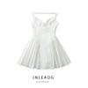 Jnleaog Spring New Arrival Women's Clothing Fashion Style French Fashion Design Pure Color Elastic Dress