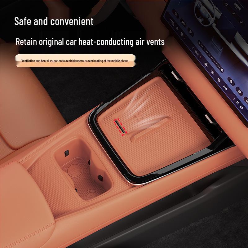 Deep Blue S05 Center Console Anti-Slip Silicone Pad with Wireless Charging Cup Holder Protective Pad