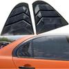 Für Mitsubishi Lancer 2008-2017 Auto Außen Hinten Rückseite Seitenfenster Lüftungsgitter Jalousie Abdeckung Dekor Zierleiste ABS Kohlefaser Schwarz Zubehör 2 Stück