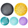 Steel Tongue Drum 4 Inches 9 Notes Waterproof Meditation Rain Chime Ethereal Hand Pan for Meditation Yoga Musical Education