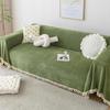 Chenille Waterproof Non-Slip Sofa Cover: Anti-Cat Scratch, Dust-Proof, All-Season Use.