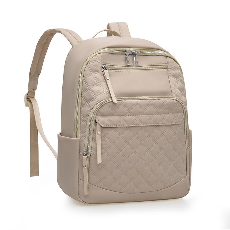Schoolbag1011 New Backpack Women's Fashion Nylon Cloth Large Capacity Leisure Travel Backpack Embroidered Thread Student Schoolbag