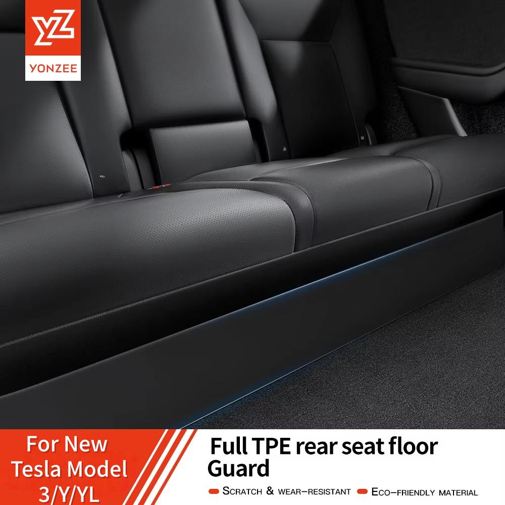 YZ For Tesla Model 3/Y/YL Highland Juniper 2026 Rear Seat Lower Protective Mat anti-kick pad anti-dirty car accessories