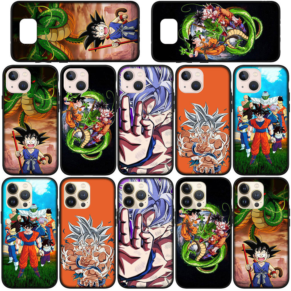 Case for Samsung Galaxy S25 S24 S23 iPhone 16 15 Xiaomi Redmi Note 14 13 12 16E 11 Pro Max XR OPPO Moto Huawei Anime Dragon Ball Goku DragonBall Cover