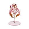 Sakura Miku Wine Glass Anime Doll Figurine with Long Hair - PC Case Ornament Gift.