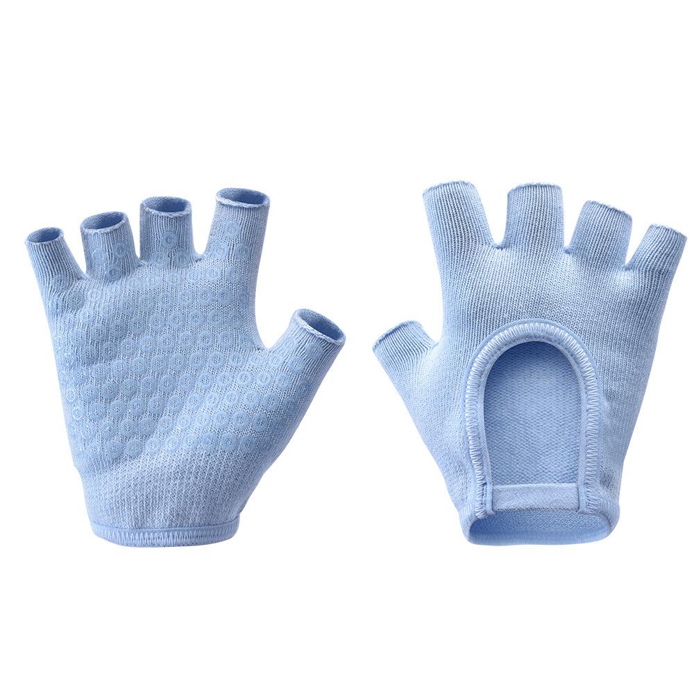 Guanti Sportivi a Mezza Dita Yoga Traspiranti Migliorata Presa Multicolore Guanti Pilates Professionali Antiscivolo Fitness Guanti da Ciclismo