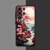 Japanese Landscape Cool Matte Case For Samsung Galaxy S24 S22 S23 S20 S21 FE S10 Plus Capa Note 20 Ultra 10 Lite Phone Fundas