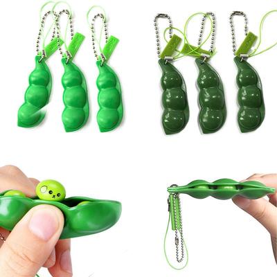 Portachiavi Giocattolo Edamame per Sollievo dallo Stress Transfrontaliero