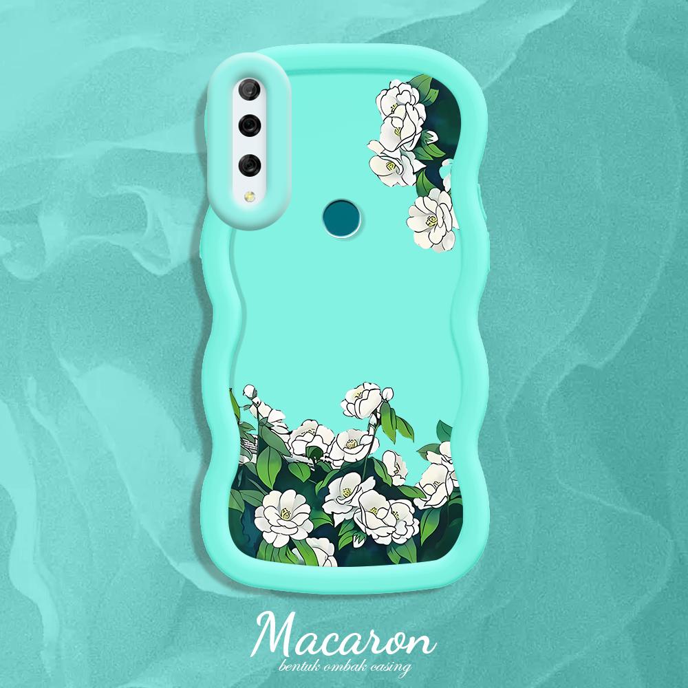 

Окрашенный узор Big Wave Edge Мягкий силиконовый материал Macaron чехол для телефона противоударный защитный резиновый чехол для iPhone Huawei Honor Infinix Tecno Tecno Pova 6 Neo синий