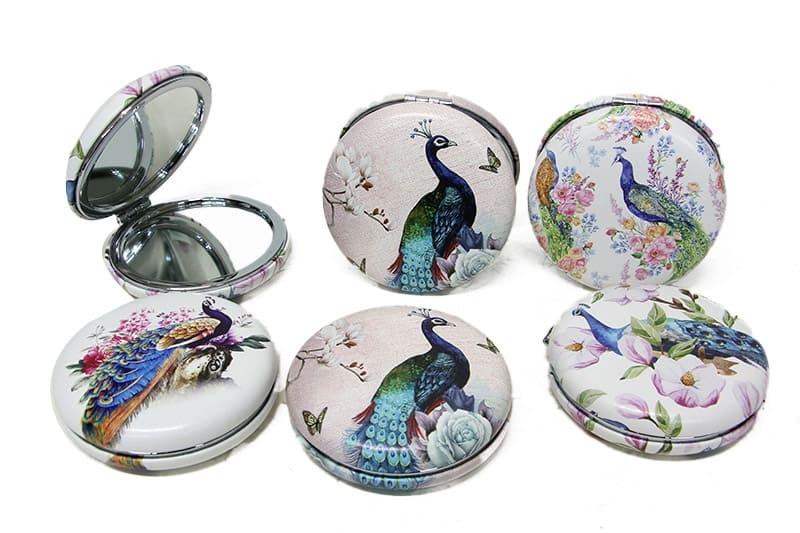 

Карманное зеркало круглое Chubby Peacock