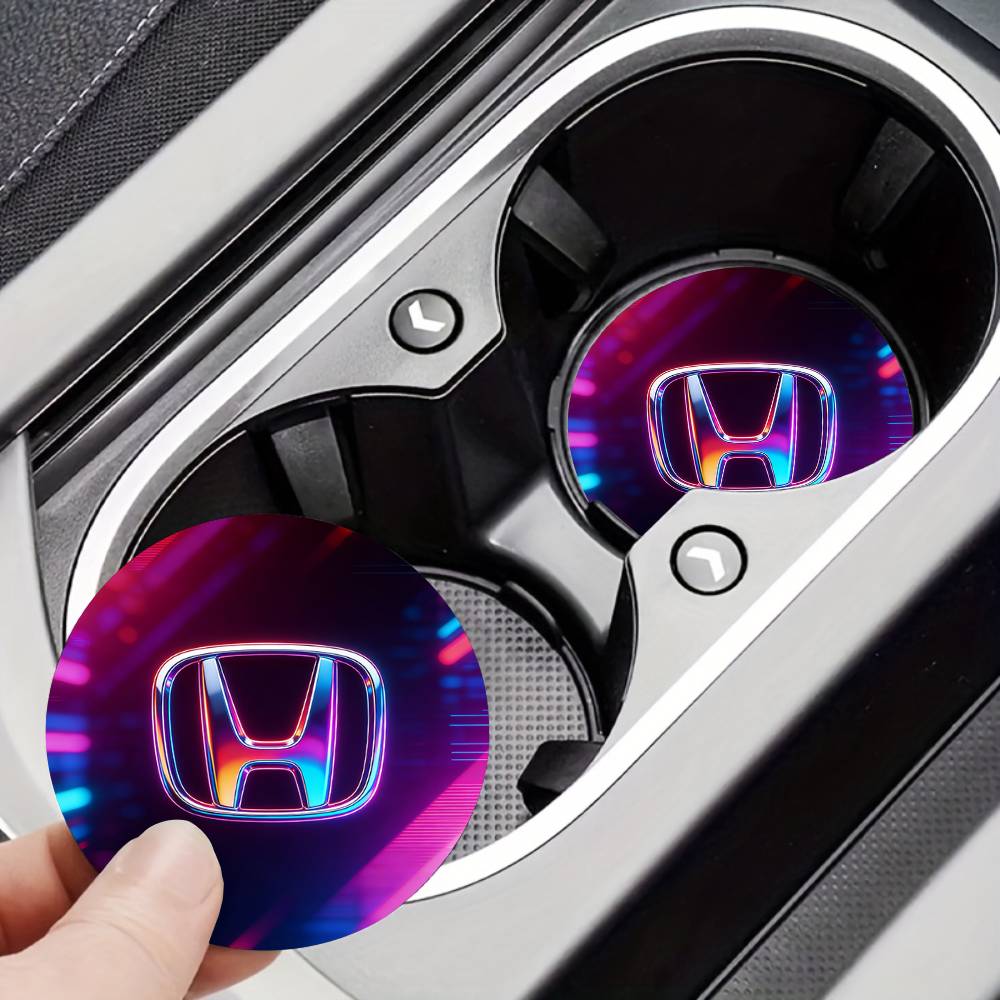 For Honda New Car Cup Holder Anti-Slip Silicone 7cm Insert Coaster Mat Universal Car Accessories Black Fit Most Cars