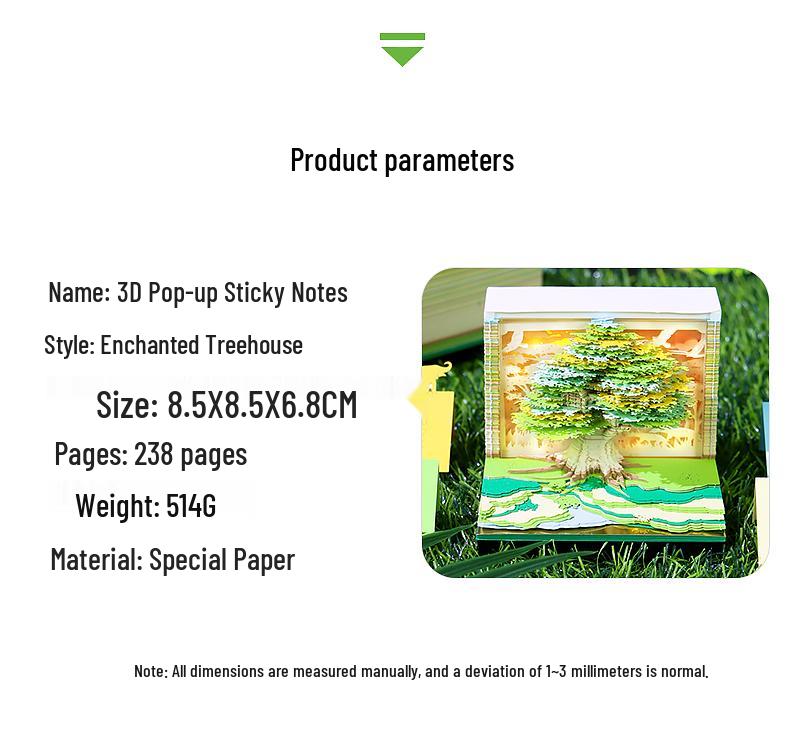 Flower Sea Tree Island Adventure Tree House with Lights: 3D Paper Art Calendar Gift and Romantic Decor Piece