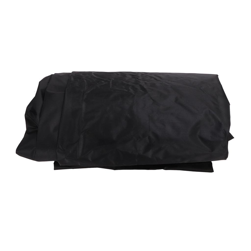 10ft Swimming Pool Cover Round Shape Oxford Cloth Dustproof Black Winter Pool Cover for Barbecue Grill