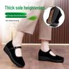 Women's Height-Increasing Non-Slip Work Shoes: Old Beijing Style, Thick-Sole Comfort, Sponge Cake Sole, Ideal for Hotel Staff