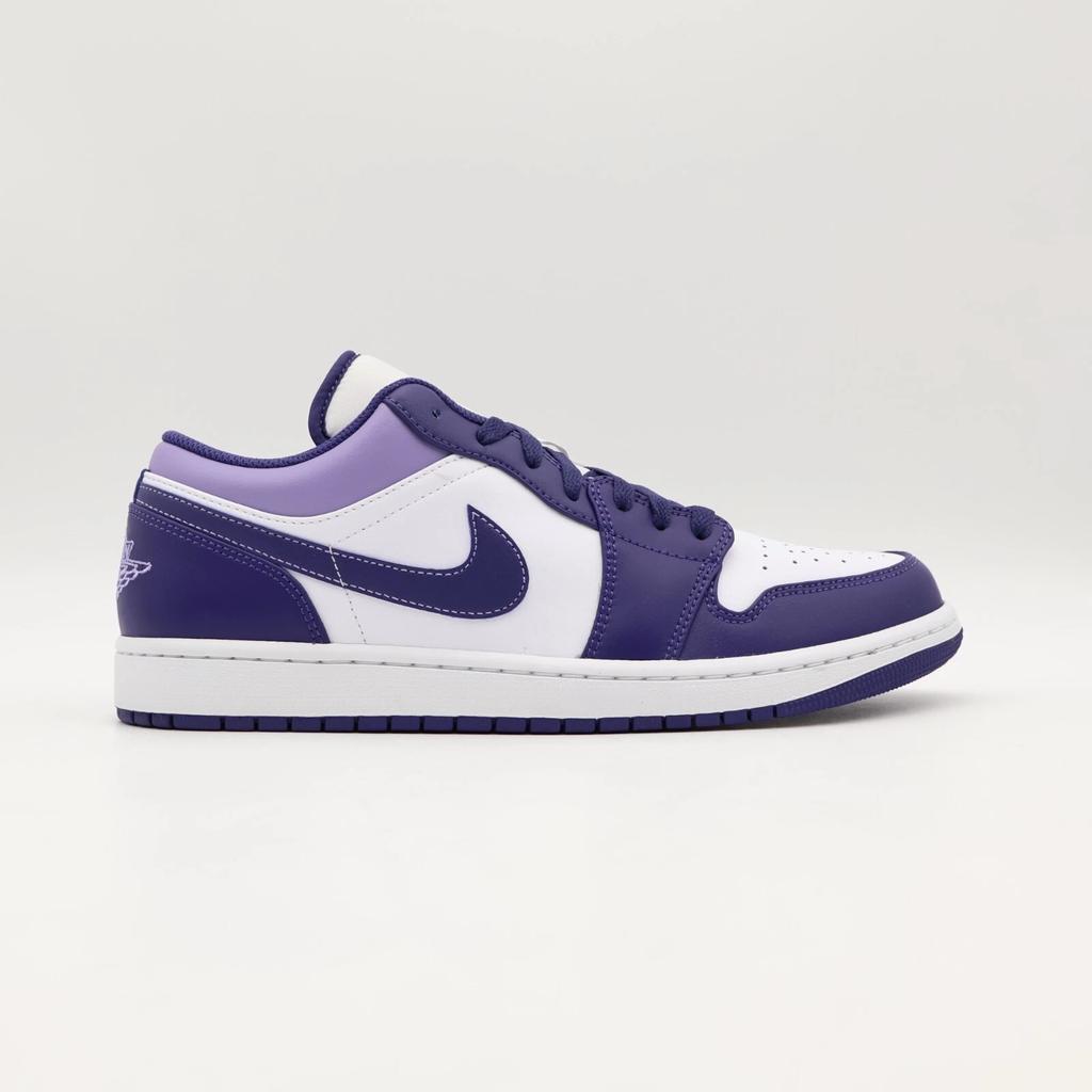 553558-515 Nike Air Jordan 1 Low Sky J Purple White Light Blueberry (Men's)