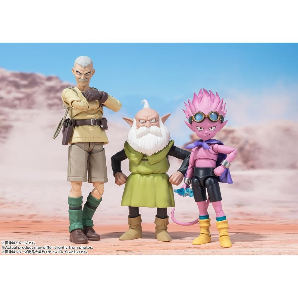 TAMASHII NATIONS S.H. Figuarts Sand Land Lao & Sheef 150mm & 110mm PVC ABS Painted Action Figures