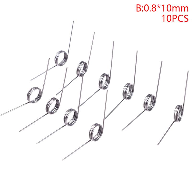Molle Di Torsione In Acciaio Inossidabile 1 Mm – 5 Pezzi, Filo 1,0 Mm, Diametro 3 Mm, Angoli Vari 60/120/180°, Per Riparazioni Bidone E Meccanismi
