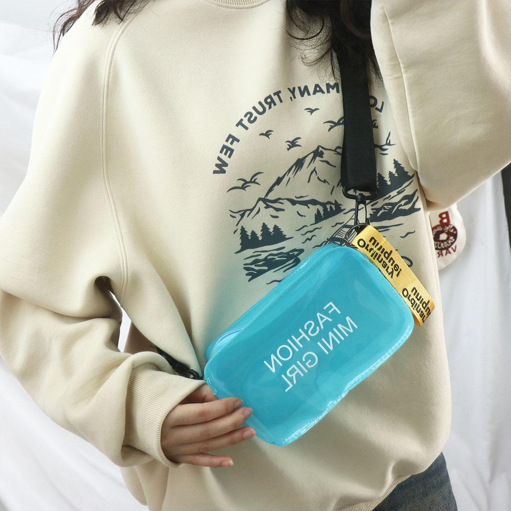 

Fashion Sweet Handbags Purses Clear Transparent Jelly Bag Messenger Bag Shoulder Bag Crossbody Bags помаранчевий