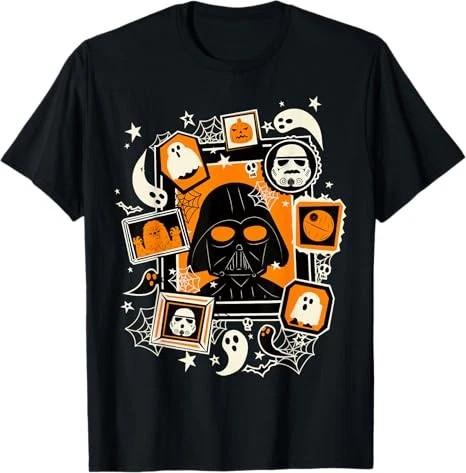 Star Wars Darth Vader And Ghosts Halloween Black TShirt Size S4XL S