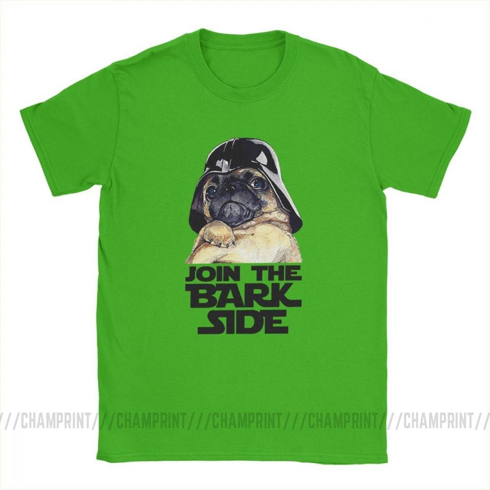 Join The Bark Side Pug Lover Funny T Shirt For Men Dog Puppy Short Sleeve Clothes