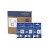 Brother Industries [Brother Genuine] Peatouch Laminating Tape TZe-CTN04V3 (TZe-231, TZe-221, TZe-211/3 Pack) White, White, White 12mm/9mm/6mm