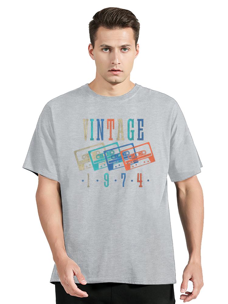 Made In 1974 Limited Edition Cotton T-shirt Mens Streetwear Casual T Shirt New O-Neck Oversized Tshirt Fashion Tops Men Clothing