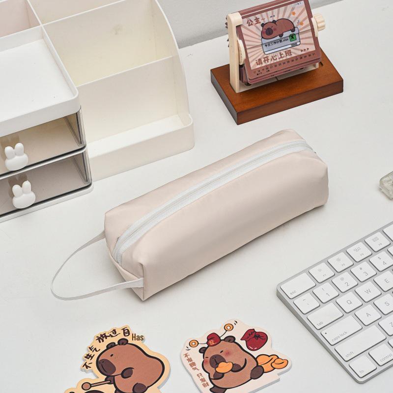 Vintage Japanese-Style Pencil Case: Simple, Trendy, Niche Design абрикосовый