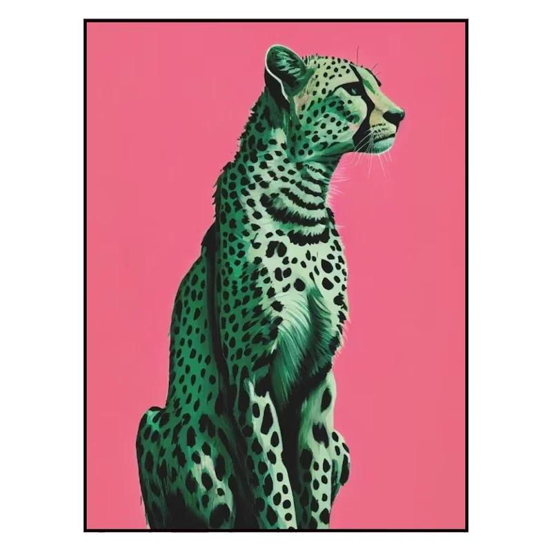 Pastoral Leopard Living Room Carpet Bedroom Bedside Art Decor Floor Mat Cloakroom Footpad Coffee Table Advanced Rug for Kitchent