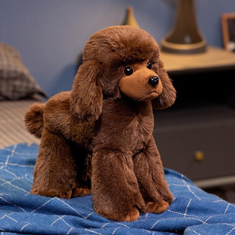 Plush Toy Poodle Dog Stuffed Animal Doll For Children Bedroom Decoration Gift