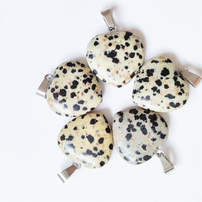 

Ожерелье с подвеской в форме сердца из натурального агата - 20 мм кристаллический камень