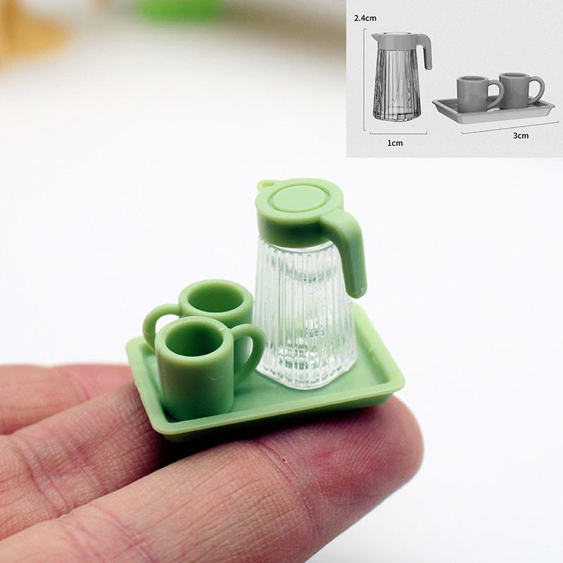 1:12 Dollhouse Miniature Grid Space Mini Juicer Kitchen Supplies Miniature Scene Model Decor Toy Doll House Accessories